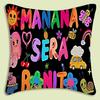 Manana Sera Bonito Karol G Pillow Covers Cartoon Sofa Decorative Home Double-Sided Printing Short Plush Cute Cushion Cover
