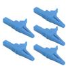 5pcs J.60039 Safety Test Clips Multifunction Safety Type Test Clamp with 4mm Socket for Electronic InstrumentsBlue