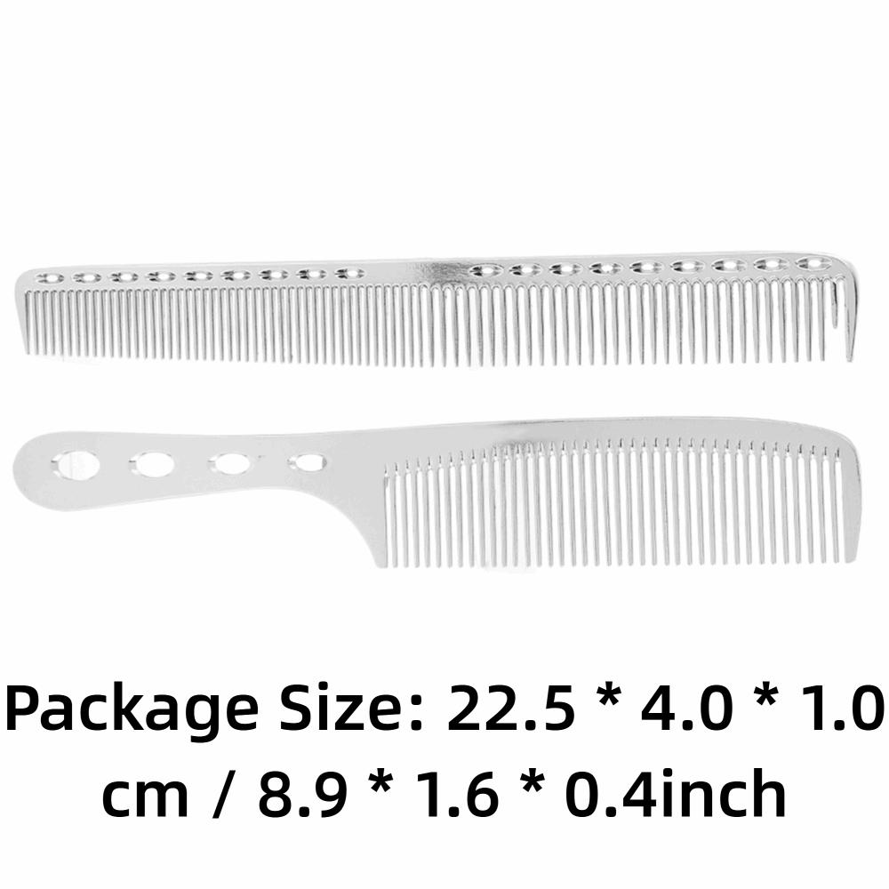 Fine Tooth Hair Comb Aluminum alloy Anti Static Comb Beauty Tool Space Aluminum Comb  Home Salon