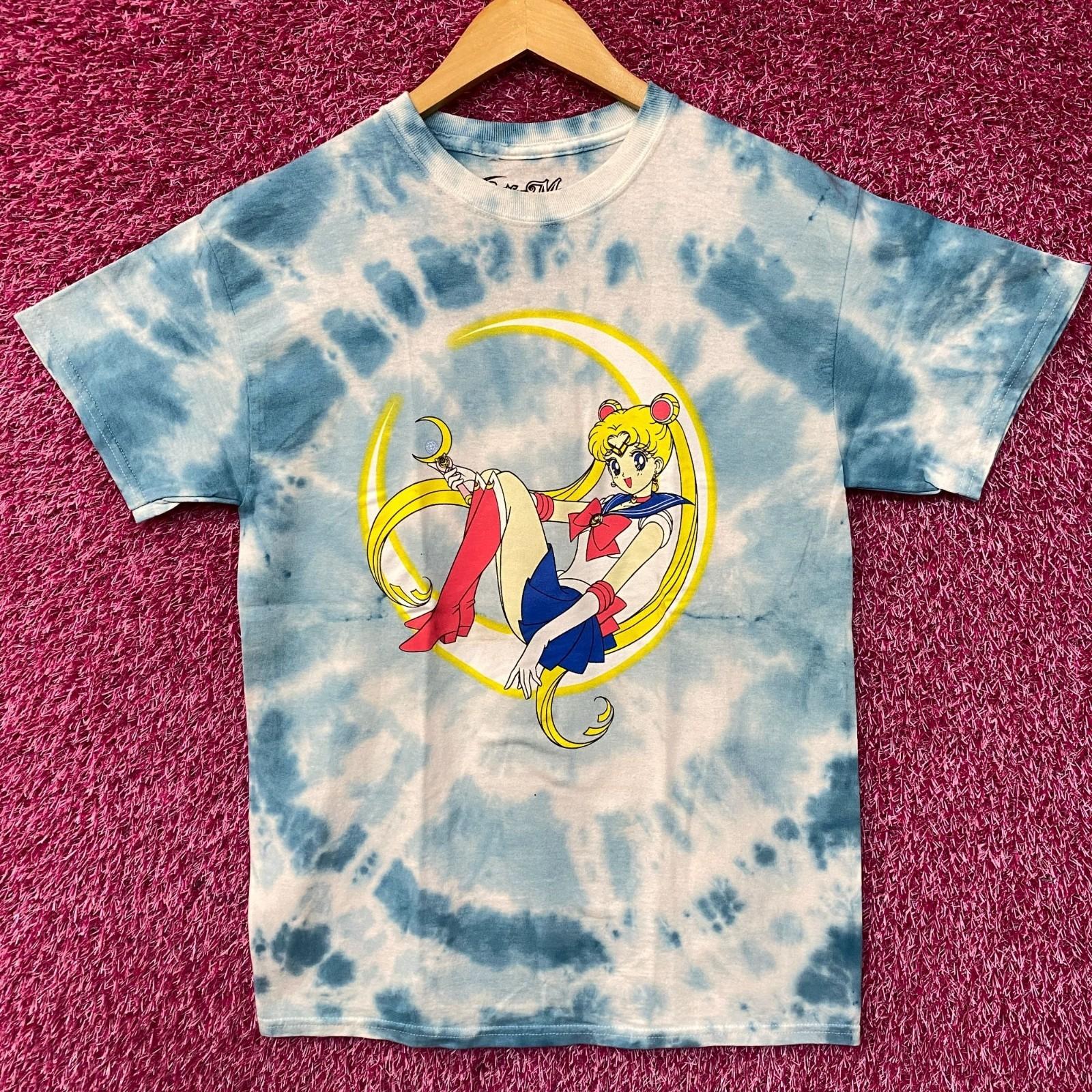 

Sailor Moon Relaxing Tie Dye Retro Anime 100% Cotton T-shirt Mens Tees Top 3XL