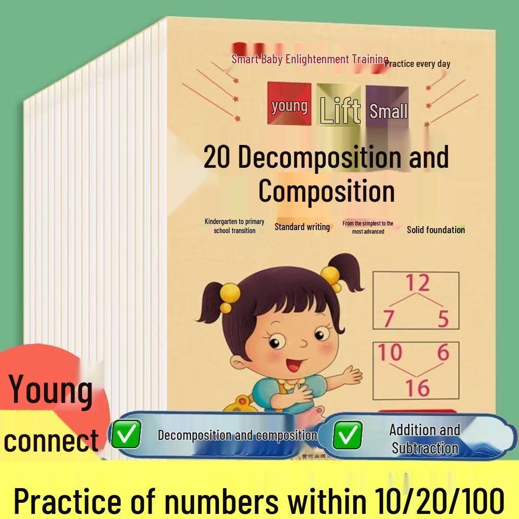Kindergarten to Primary School Math Practice: Addition & Subtraction up to 100 Using Decomposition and Borrowing Methods