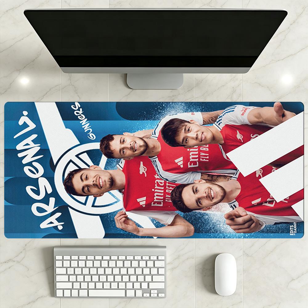 Arsenal Football Player Gaming Mouse Pad Keyboard Mat Office Mouse Mats Non-Slip Rubber Base Computer Decor Item Office Use