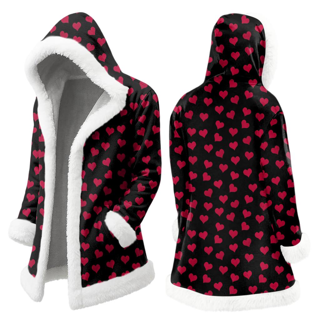 Unisex Kapuzenstrickjacke mit Taschen, Warme Oberbekleidung