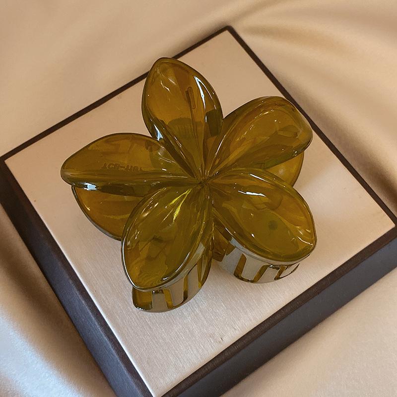 

1 шт. французская ретро заколка-клипса с цветком для женской инс-темпераментной заколки для волос, для пучка на затылке, заколка-акула, ободок, новый стиль