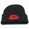 New European and American Style Autumn and Winter Heart-shaped Beard Embroidery for Men and Women Knitted Hat, Pullover Hat, Woolen Hat Yiwu
