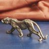Soška leoparda Malá figurka geparda Mosazné umělecké řemesla pro domácí kancelářskou polici Stůl Realistická Antická Klasická Dekorace