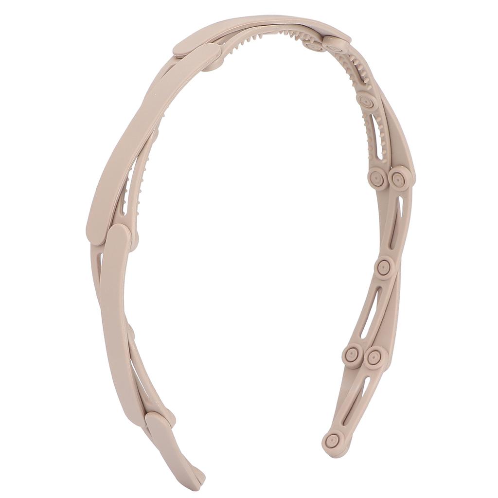 Kompaktes Faltbares Stirnband Einziehbares Taschen-Stirnband Haarreifen Kopfschmuck für Mädchen Khaki