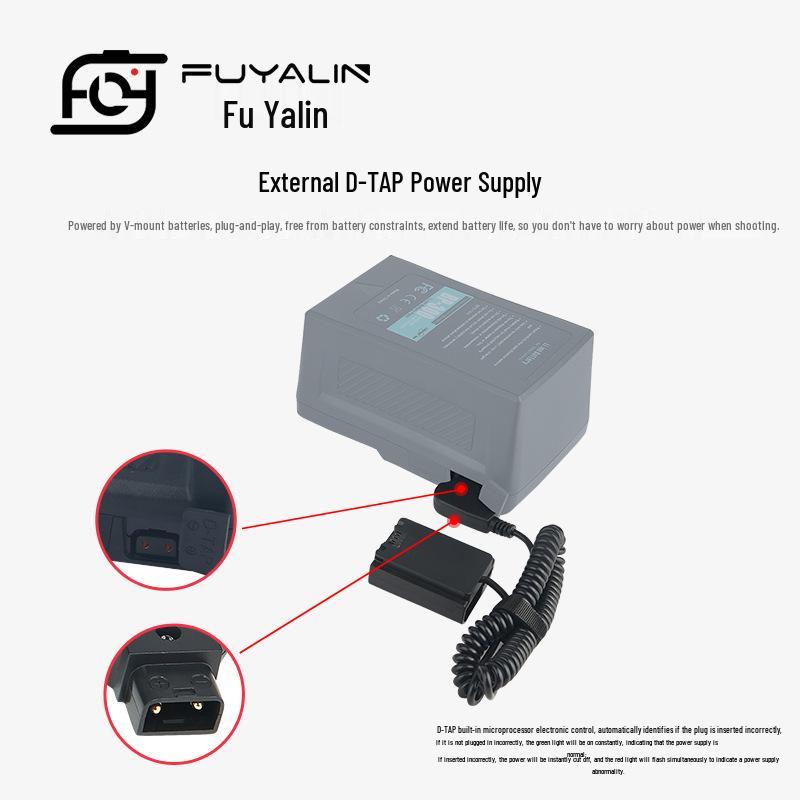 D-TAP-FZ100 Adapter for Sony a7c, a7r4, a7r3, a7m3, ILCE-9, A9, FZ100