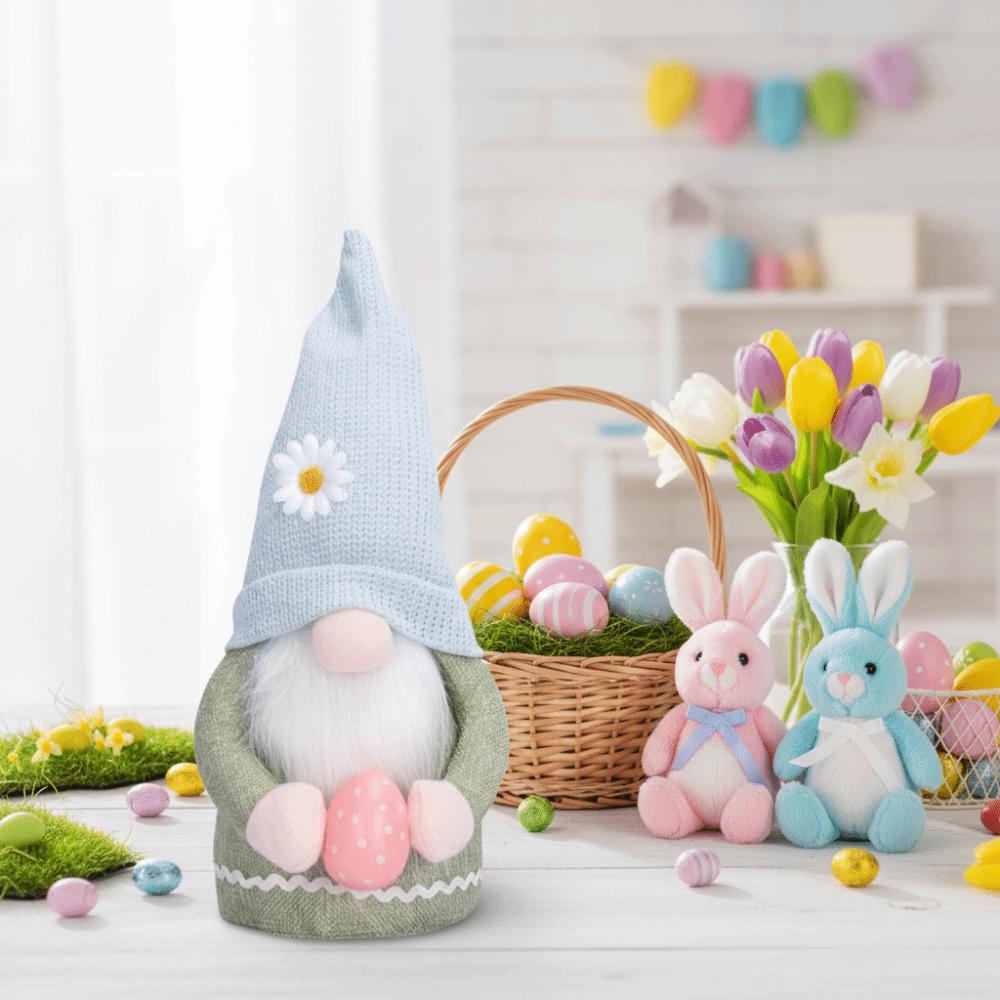 With Easter Egg Easter Bunny Gnome Faceless Feature Easter Elf Decorations  Indoor Decoration