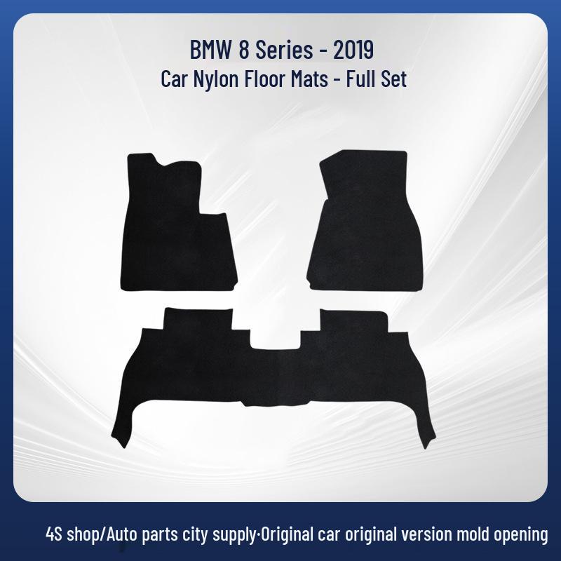 BMW 8 Series 2019 Right-Hand Drive Vehicle-Specific Nylon Floor Mats