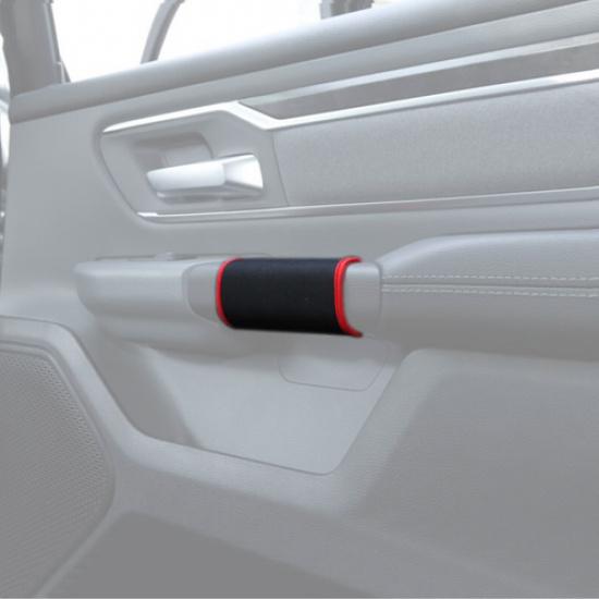 Car Inner Door Grab Handle Soft Cloth Cover Accessories For Dodge RAM 1500 19-25