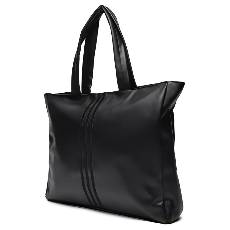 New Adidas Originals Recycled Polyester Tote Bag, Shopping Bag, Handbag Regular Unisex Black IY4058