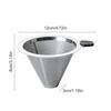 Reusable Stainless Steel Pour-Over Filter for Coffee Dripper | Paperless Filter Coffee Maker, Double-Layer Fine Mesh Coffee Strainer for Richer Coffee