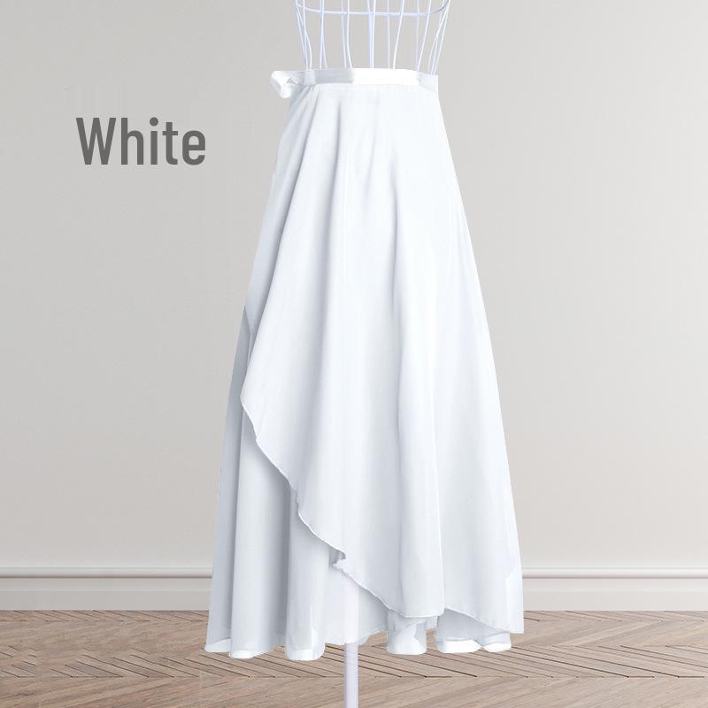 Women's Summer Ballet Practice Dress with Long Chiffon Skirt