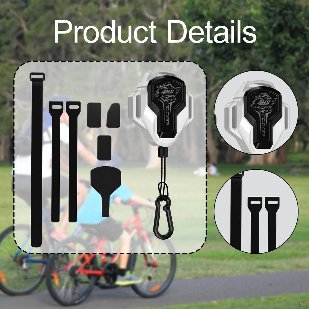 Bike Tow Rope Portable Sturdy Cycling Towing System for Adults Kids Children Black