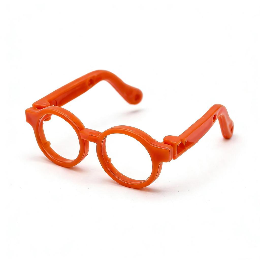 10cm & 20cm Cotton Plush Bear Glasses - Self-Deprecating Bear Doll Accessories