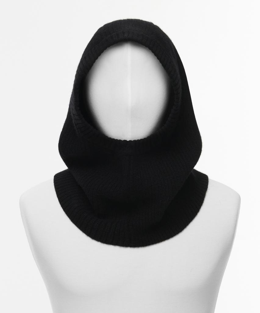 MUSINSA STANDARD Lambswool Oversized Knit Balaclava [Black]
