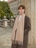 Classic Simple Solid Wool Blend Scarf Women Men Fall Winter High Quality Woolen Shawl Thick Warm Tassel Muffler Female Male Wrap