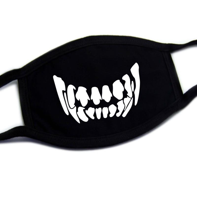 European-American Cute & Funny Halloween Printed Cotton Face Mask for Adults, Dustproof.