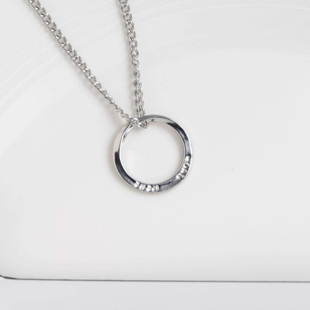 Mobius Necklace Men'S Trend Versatile Design Sense Senior Boys Necklace Summer T-Shirt Pendant Jewelry