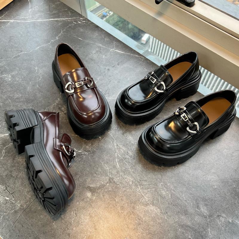 Fashion AIYUQI Women's Loafers British Style 2025 New Platform Women Spring Shoes Large Size Platform Women's Genuine Leather Shoes