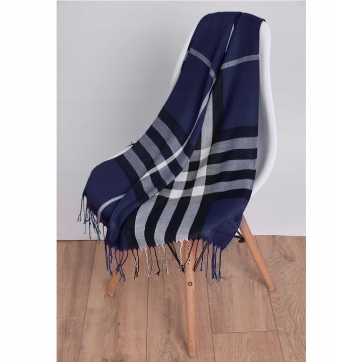 Ciepły Szalik Damski Angielska Krata Cashmere Sza-12