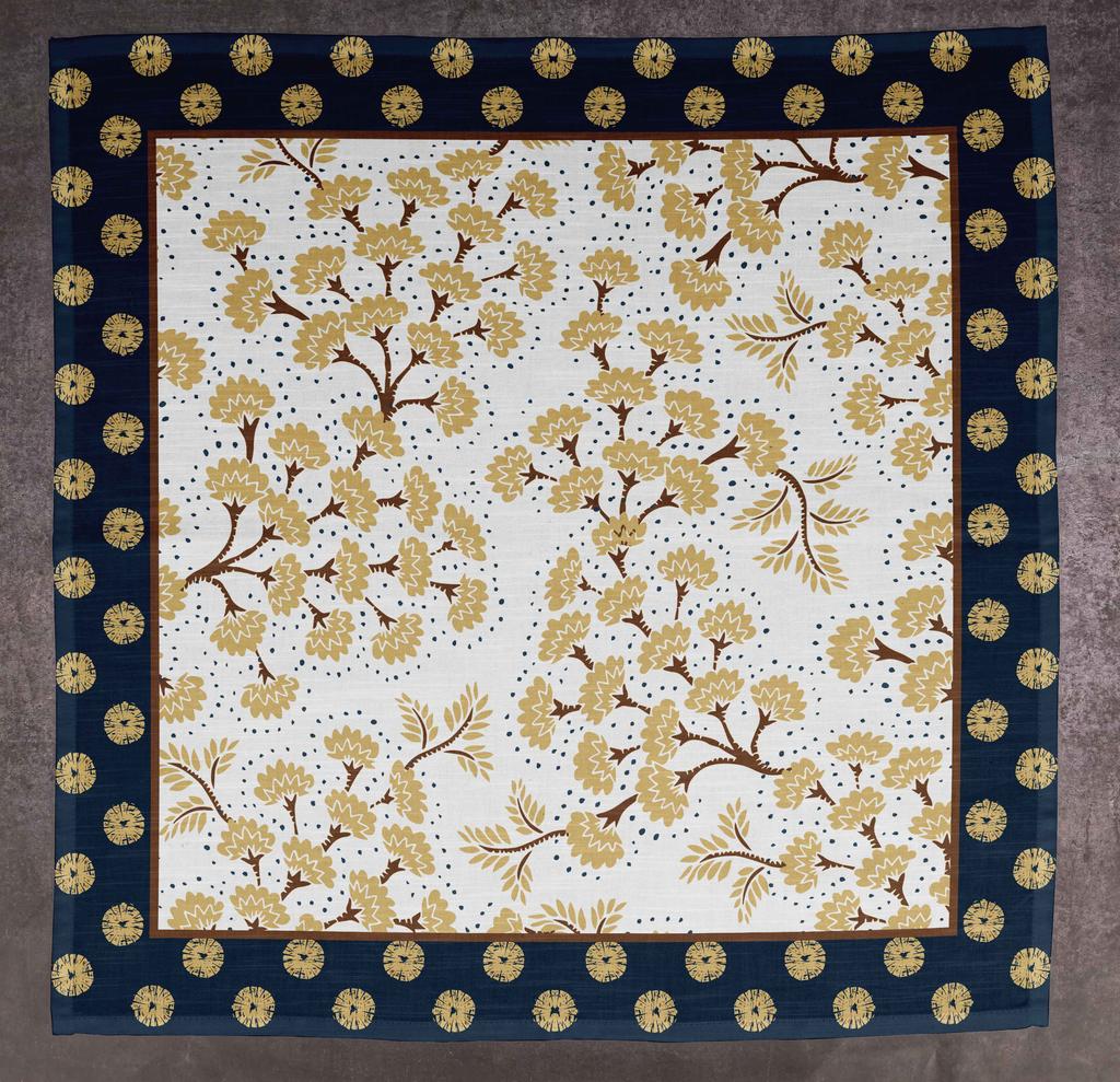 Vargottam Luxury Collection Dinner Table Linen Decor Cotton Napkin Printed Fabric Reusable Napkins Set Of 12, 20   X 20   - Watercolor