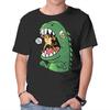 Unisex Crew Neck T-Shirt Zero Fear Cat Graphic Short Sleeve Casual Tee