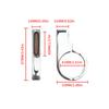 2Pcs 41Mm Chrome Motorcycle Front Led Turn Signal
