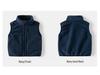 Children's Autumn/Winter Fleece Stand-Up Collar Vest - Unisex Sleeveless Jacket