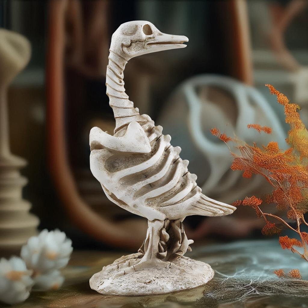 Skeleton Head Set Decoration Creative Resin Head Micro Garden Pottery Decoration