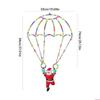 Christmas Santa Parachute Hanging Light Waterproof Roof Decoration Lights Holiday Party Lighting String Decorative Lamp
