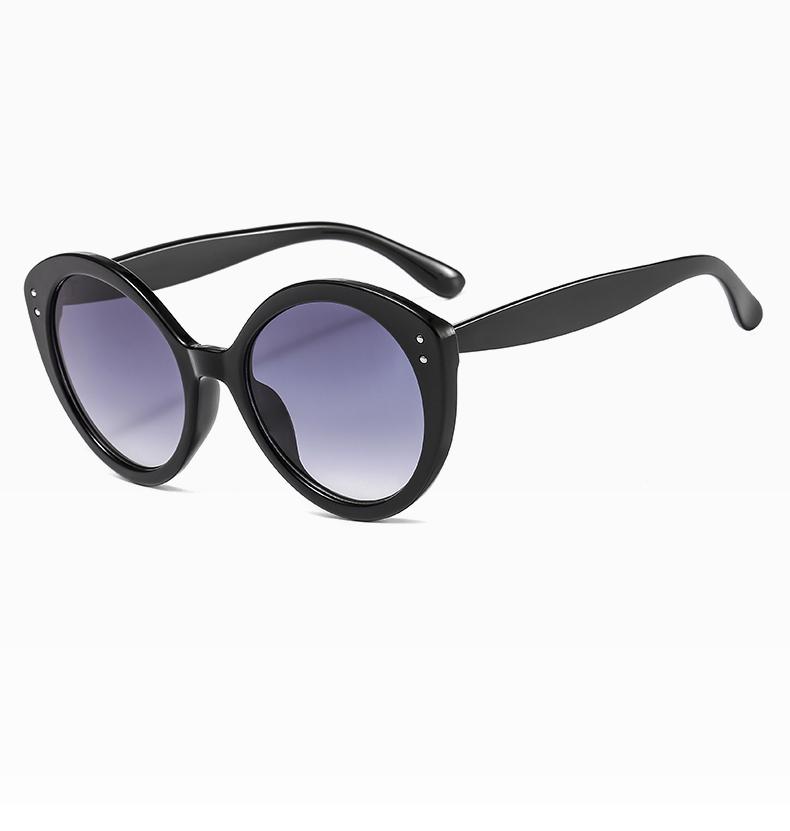 

Big Frame Rice Nail Sunglasses Cat Eye Trend Female Red Personality Street Shooting Plain