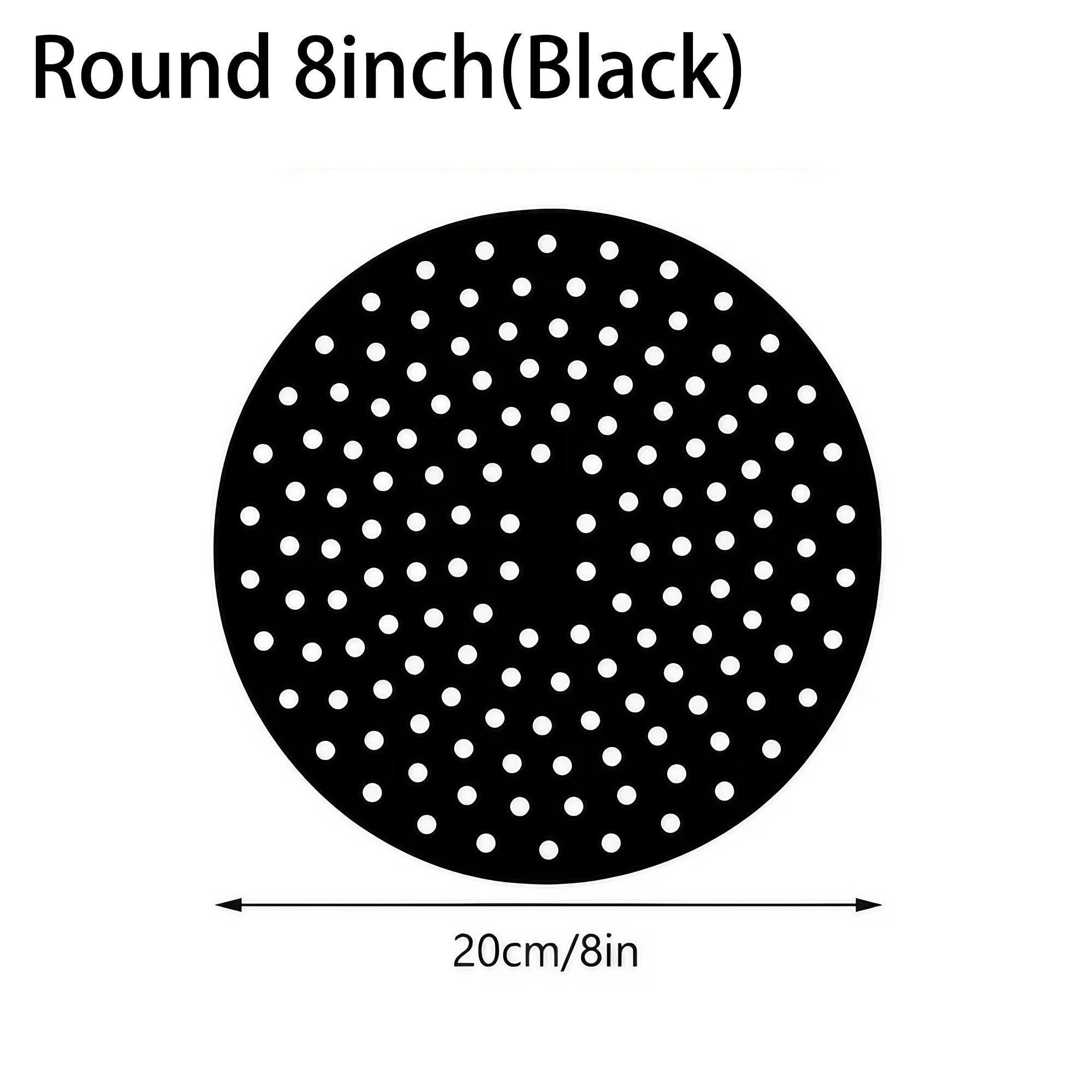 

Reusable Air Fryer Liners, Non-Stick Silicone Baking Mat, Perforated Waterproof for All Air Fryer Models (7.5/8/8.5/9 inch)