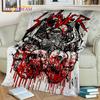 Heavy Metal Band Slayer Rock Blanket,Soft Throw Blanket for Home Bedroom Bed Sofa Picnic Travel Office Rest Cover Blanket Kids