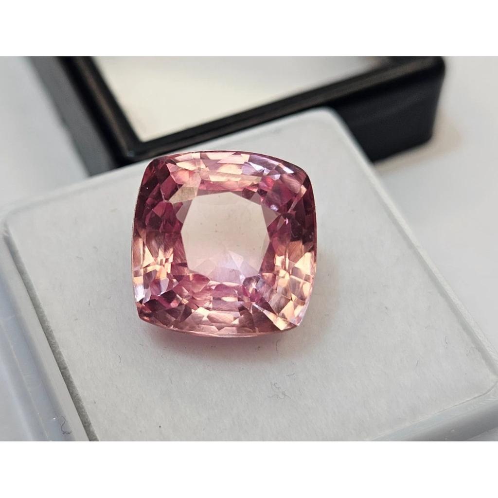 Morganite Pink Color 11-12 Ct Cushion Cut Fabulous Certified Loose Gemstone