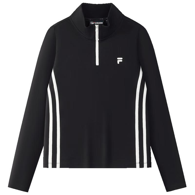 FILA FUSION Women s Slim Fit Half-Zip Knit Long Sleeve Top S