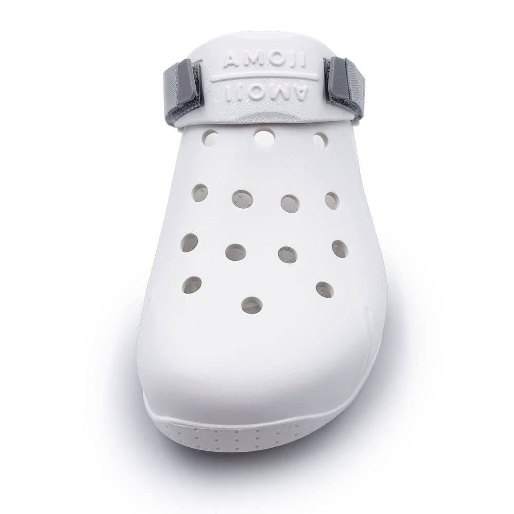 Amozi and Clog Perfect for Outdoor and CL304 Size Men's Women's Sandals, Casual, Fashionable, Breathable, Wear, Beach, River, Summer. White, 27.0cm.