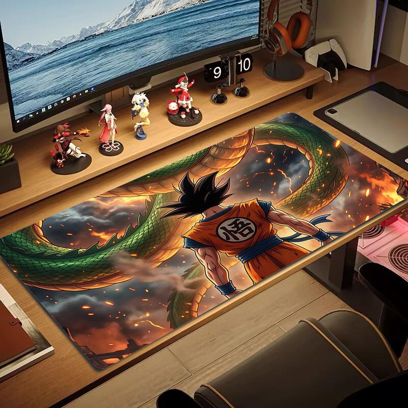 Dragon Ball Print Cushion Non-slip Laptop Tablet Big Mousepad XXL Mat Mini PC Playmat With Lock edge