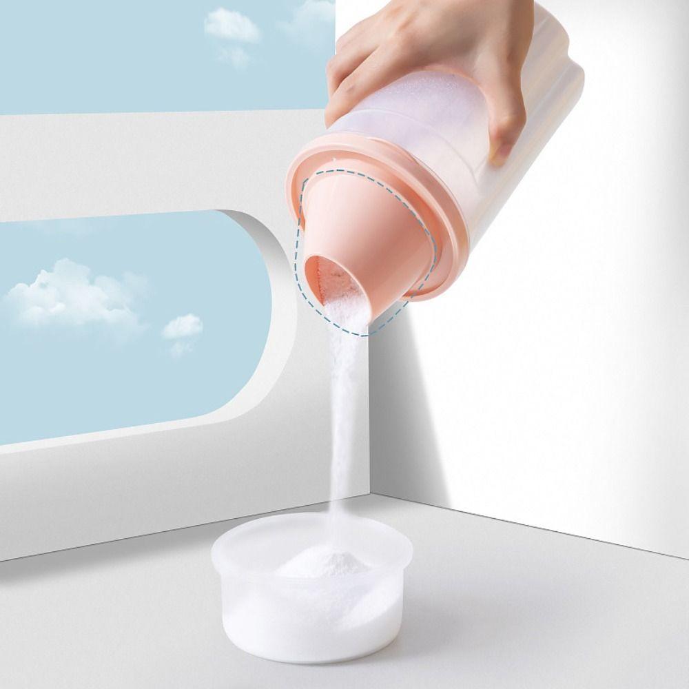 with Measuring Cup Laundry Powder Storage Box Transparent Detergent Powder Tank  Household