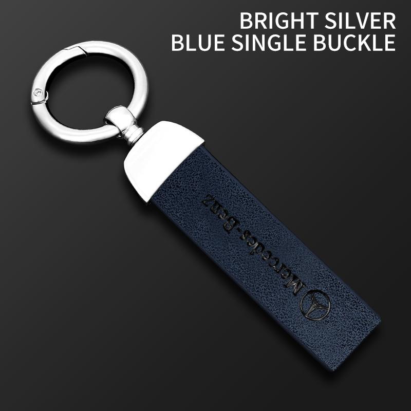 SFL1  Alloy Leather Car Remote Key Protection Cover Shell For Mercedes Benz A B C E S G Class W204 W205 W212 W213 W176 W177 GLCCLA AMG