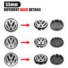 4Pc 55mm 56mm 60mm 65mm Car Wheel Center Hub Cap Rim Cover Stickers For Volkswagen VW GTI R-Line R Polo T5 Golf Passat Scirocco