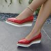 Fashion Comemore New Style Woven Hemp Rope Platform Women Single Shoes Casual Slip On Pointed Toe Wedge High Heels Pumps Shoes for Women