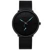 30 Meter Waterproofing Super Thin Men's Business Watch Black Leisure Wristwatch