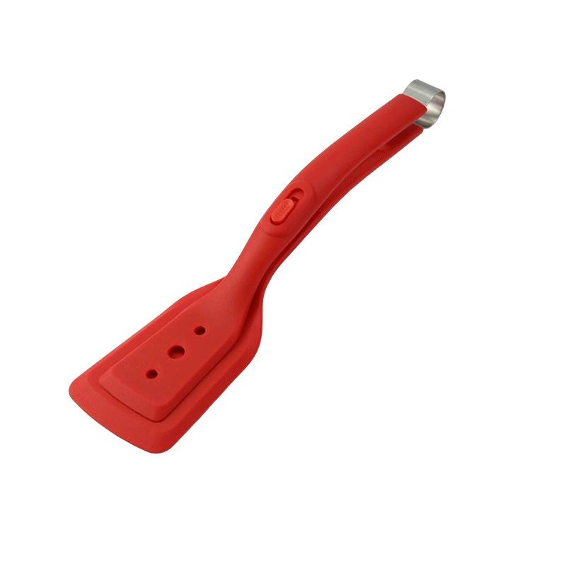 Silikon Küchenzange Antihaft Steakspatel Eier Pfannkuchen Bratwender Große Öffnung Küchenkochschaufel für Grillzange