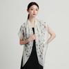 Handmade precision rolled edge: 100% mulberry silk lightweight and comfortable pearl yarn shawl versatile silk scarf for women