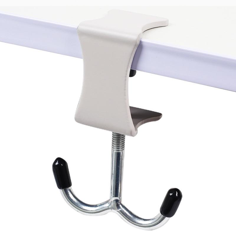 Adjustable Desk Edge Hook Bag Hook Desk Storage Hanging Hook Punch-Free Hooks Student Backpack Hook Universal Hanger Hooks серый