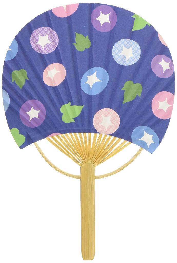 Shikoku Uchiwa Cool Breeze Postcard Morning Glory Design Fan, Unisex, News, Fan,