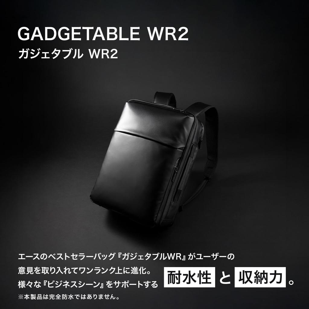 Ace Gene Gadgetable WR2 Business Backpack, A4 Size, 13.3-inch PC Storage, 11L Capacity, No. 68661
