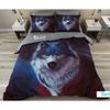 3D Three-Piece Animal Print Wolf Series Quilt Cover Digital Printing